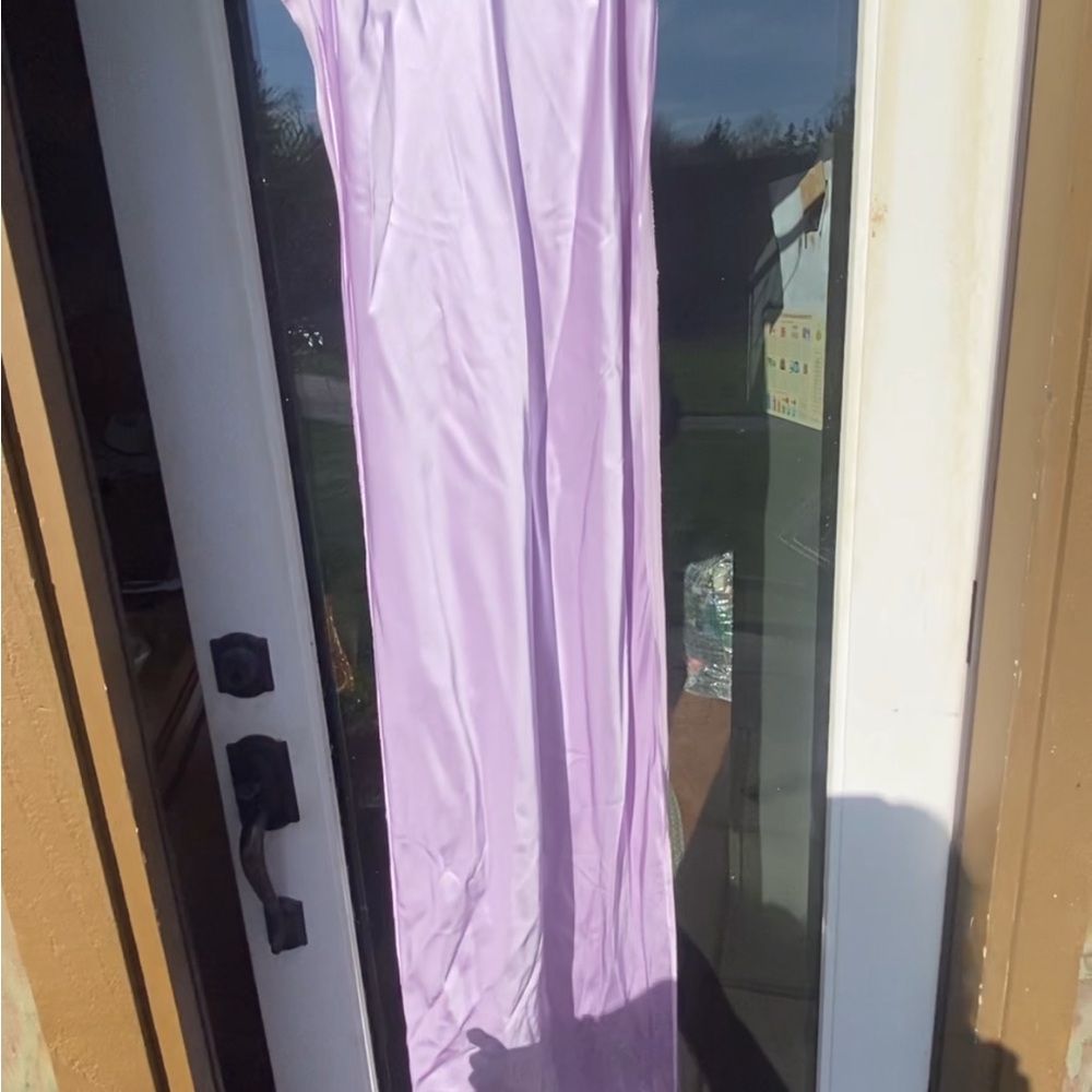 Helmut Lang Lavender Satin Maxi Dress - Picture 8 of 8